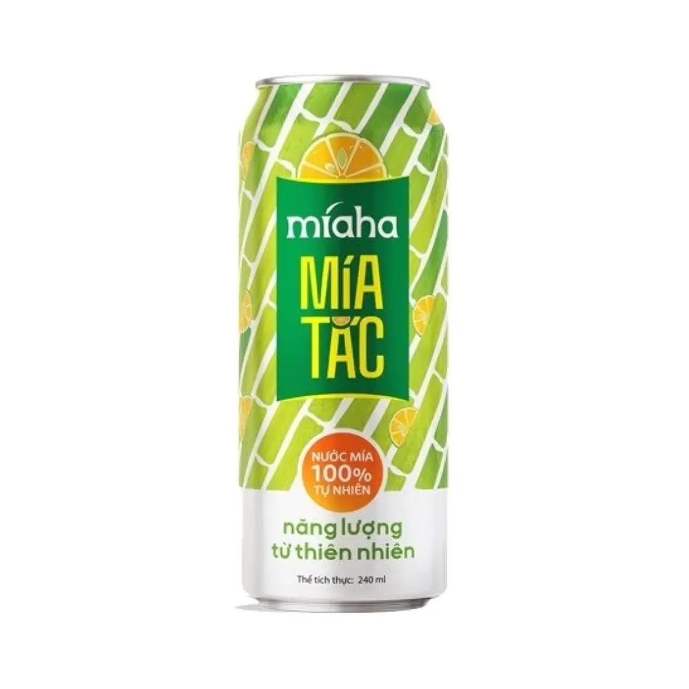 Nước Mía Tắc 100% Thiên Nhiên, Kumquat Sugarcane Juice (240ml) - MÍAHA
